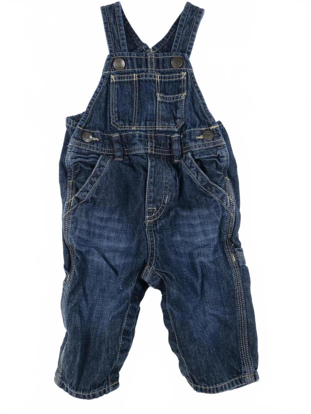 babyGap Denim Overalls Romper Size 6-12 Months